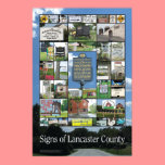 Signs of Lancaster County Poster posters