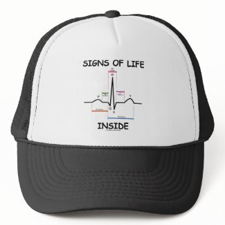 Signs Of Life Inside (ECG./EKG Heartbeat) hat