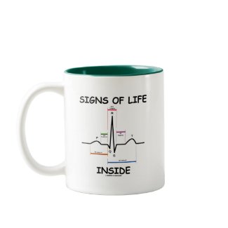 Signs Of Life Inside (ECG/EKG Heartbeat) mug