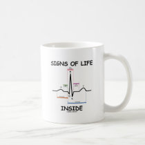 Signs Of Life Inside (ECG/EKG Heartbeat) Coffee Mugs