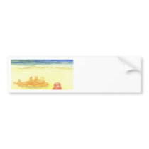Signs of Life - Sandcastles & Buckets on the Beach Bumper Sticker