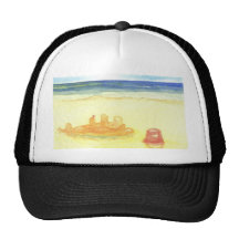 Signs of Life - Sandcastles & Buckets on the Beach Trucker Hats