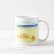 Signs of Life - Sandcastles & Buckets on the Beach Coffee Mugs