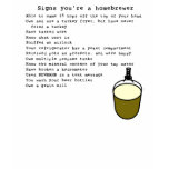 Signs you're a homebrewer/Airlock Sniffer T Shirt