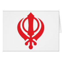Sikh Khanda Red Cards