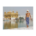Sikh pilgrim at the Golden Temple Amritsar India Postcards