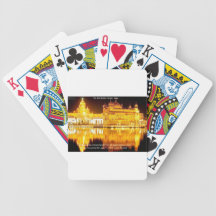 Sikh The Golden Temple In India Gifts & Tees Bicycle Card Decks