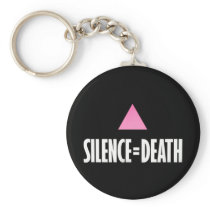 Silence equals Death keychain