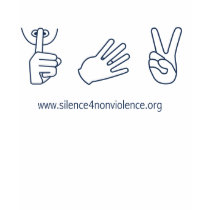 Silence for Nonviolence Basic T t-shirts