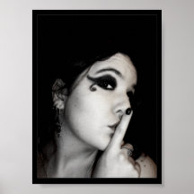 Silence is black poster