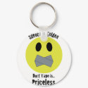 Silence is Golden Duct Tape is Priceless keychains