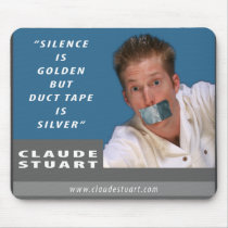 Silence is Golden mousepads by ClaudeStuart Silence is Golden mousepads