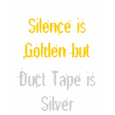 Silence is Golden T-shirt by Le_Fetish