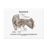Silence Is Music To My Tympanic Membrane Post Cards