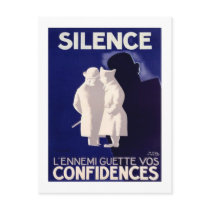 Silence L'ennemi Guette Vos Confidences French War postcards