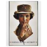 Silence Means Security flyers