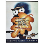 Silence Means Security flyers
