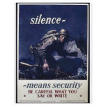 Silence Menans Security Be Careful What You Say Or Personalized Flyer