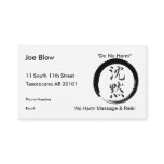 Silence with Enso symbol Business Card