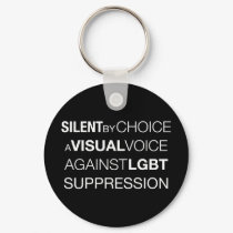 Silent By Choice Dark Keychain