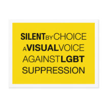 Silent By Choice Light Postcard postcards
