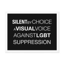 Silent By Choice Light Postcard