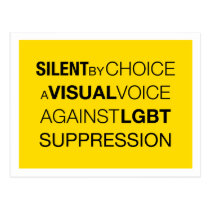 Silent By Choice Light Postcard postcards