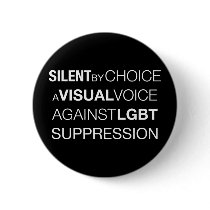 Silent By Choice Round Dark Button buttons