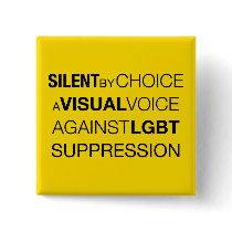 Silent By Choice Square Light Button buttons