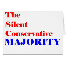 Silent Conservative  Majority Member Greeting Card
