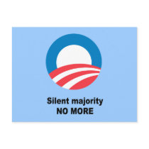 Silent majority no more post card