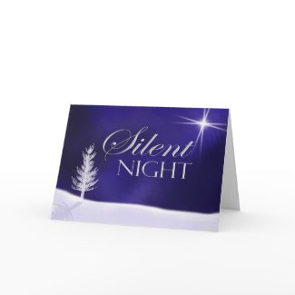 Silent Night Christmas Card card