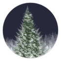 Silent Night Christmas Card Envelope Seal Stickers sticker