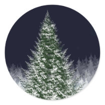 Silent Night Christmas Card Envelope Seal Stickers