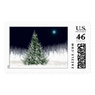 Silent Night Christmas Postage Stamp stamp