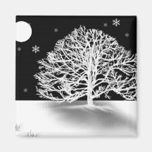 Silent Night Fridge Magnets