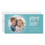 Silent Night, Holy Night Christian Christmas Photo Card Template