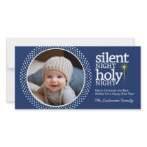 Silent Night, Holy Night Christian Christmas Photo Cards