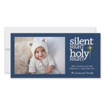 Silent Night, Holy Night Christian Custom Photo Card