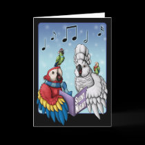 "Silent Night?" Parrot Christmas Card