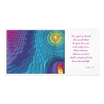 Silent Night Personalized Photo Card