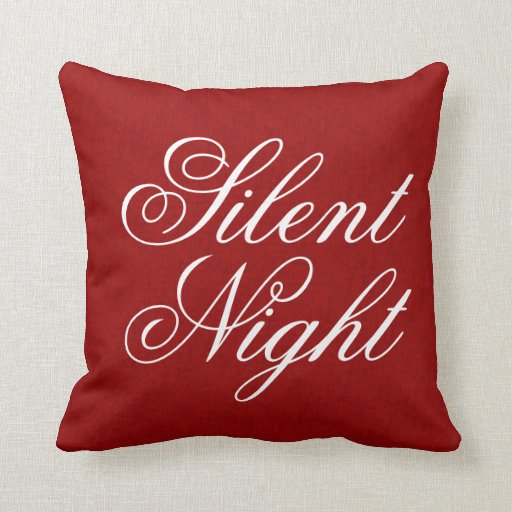 Silent Night Pillow Zazzle