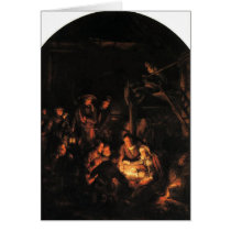 Silent Night - Rembrandt 1640. cards
