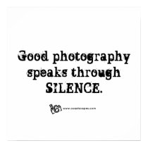 Silent Photography Quote posters