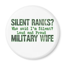 silent ranks fridge magnet