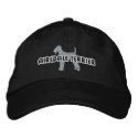Silhouette Airedale Terrier embroidered hats by MenagerieMayhem Silhouette Airedale Terrier embroidered hats