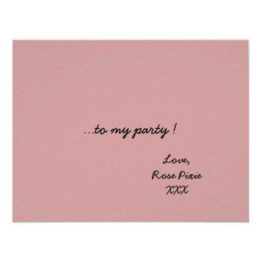 Silhouette and Roses Personalized Invite