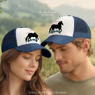 zaz_trucker_hat - Choose this Paso t-shirt and gift design to show off your love of your favorite gaited horse, the Paso Fino. Paso Fino horse lovers will enjoy wearing their Paso t-shirt or hat to brag about the best horse in the world. The Paso buttons, magnets, mugs and more make great gifts for Paso lovers.