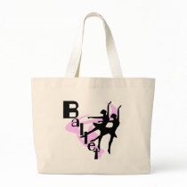 Silhouette Ballet T-shirts and Gifts Canvas Bags