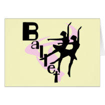 Silhouette Ballet T-shirts and Gifts Cards